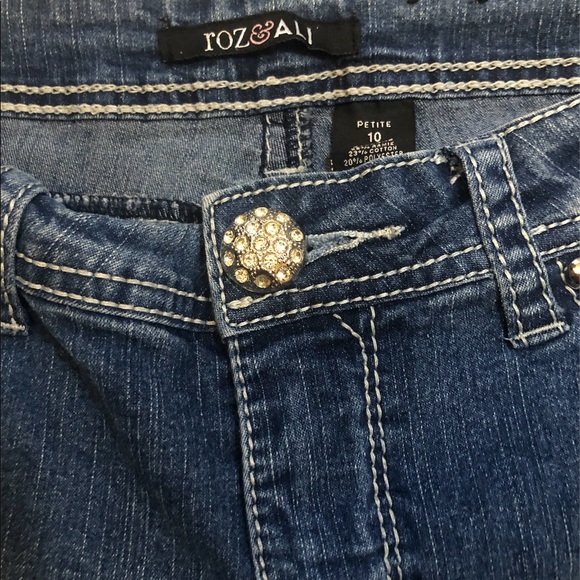 Roz and Ali Sequins Petite Women Jeans - Picture 5 of 11